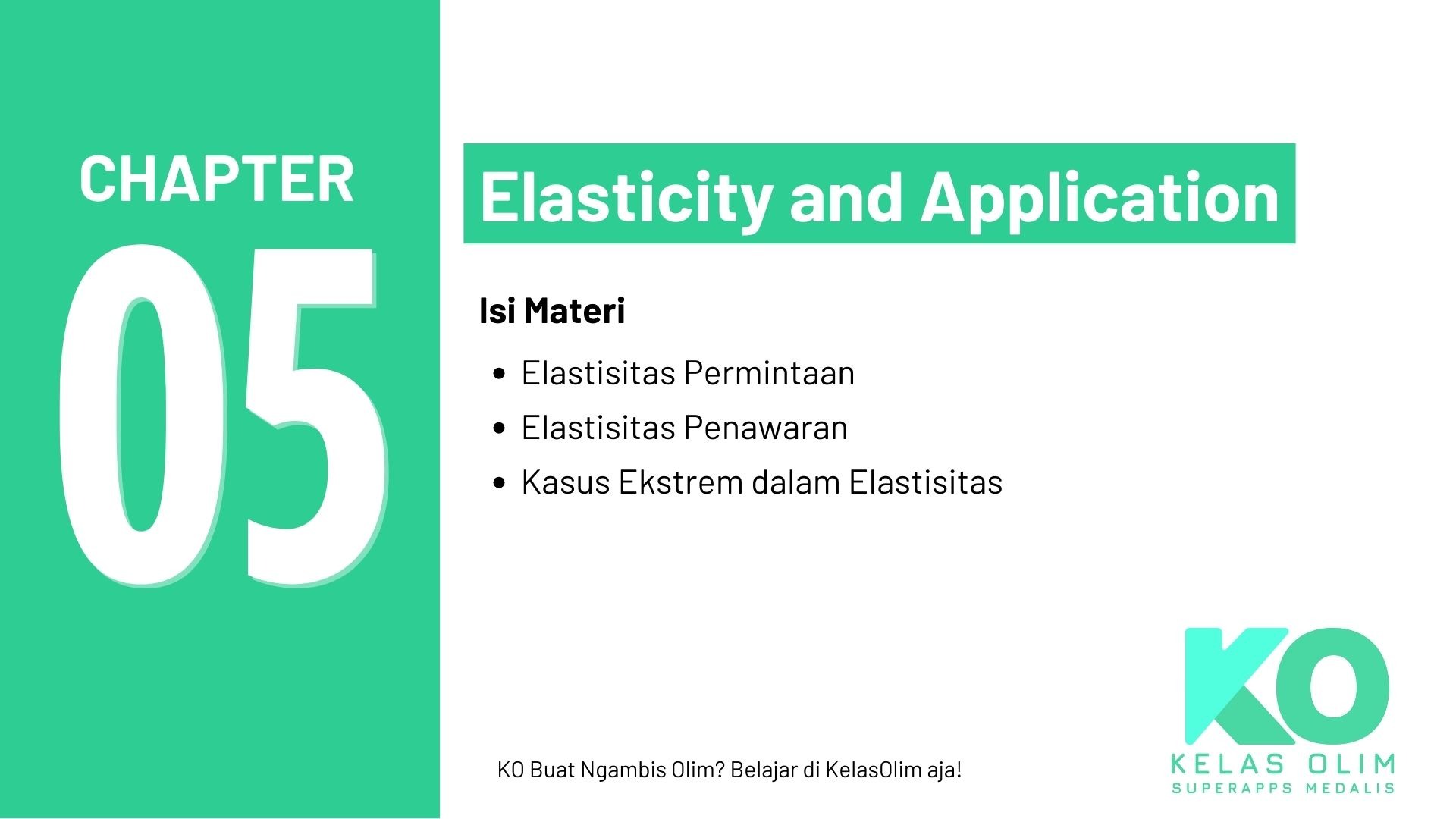 Chapter 5 - Elasticity and Application