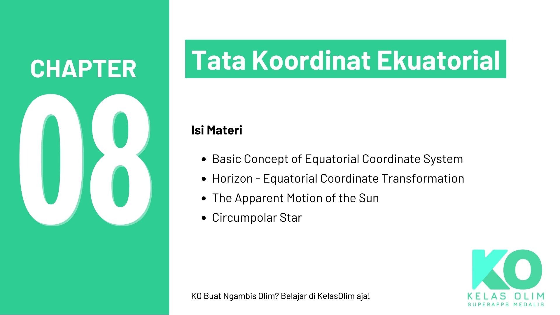 Tata Koordinat Ekuatorial