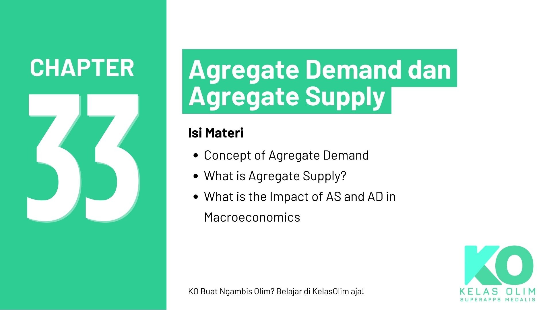 Chapter 33 - Agregate Demand and Supply