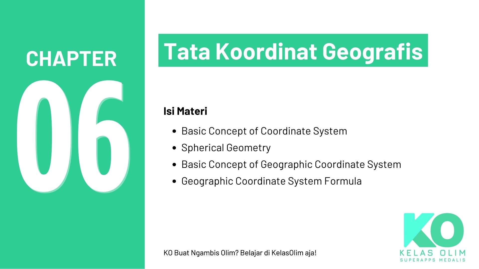 Tata Koordinat Geografis