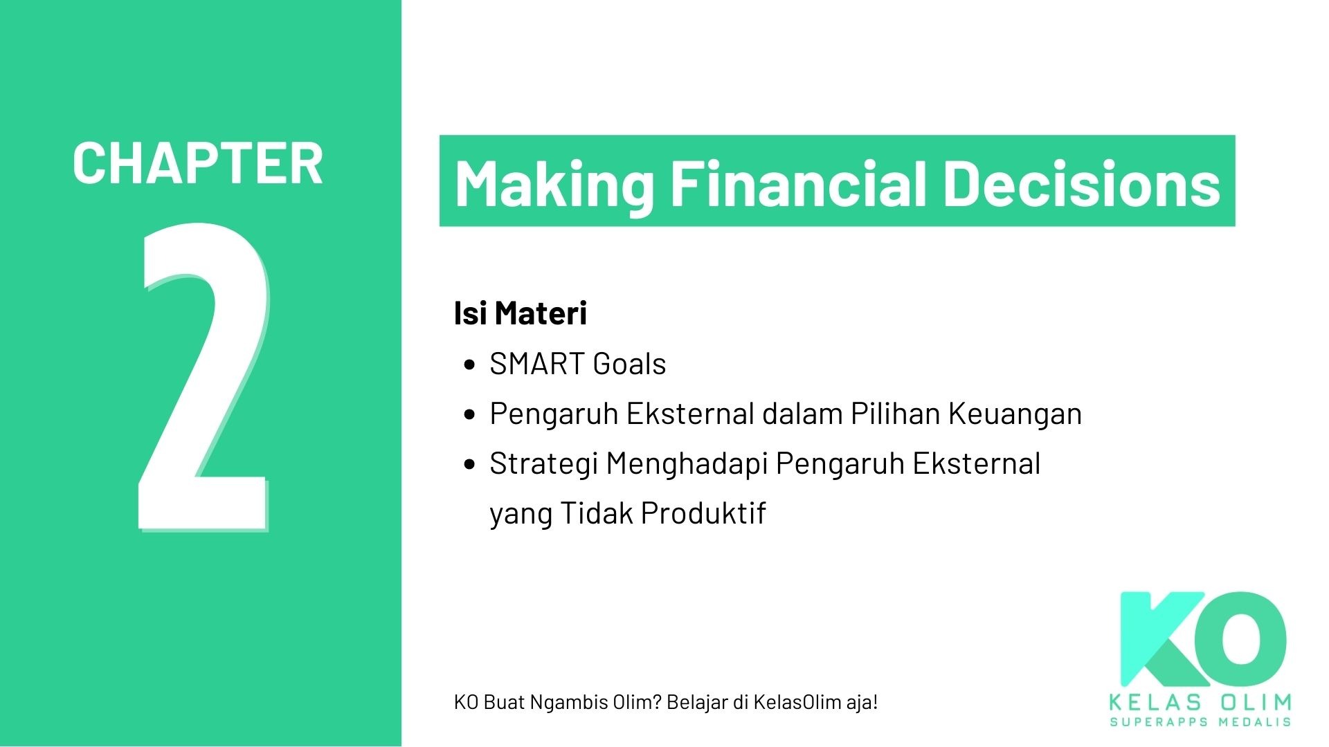 Chapter 2 - Making Financial Decision