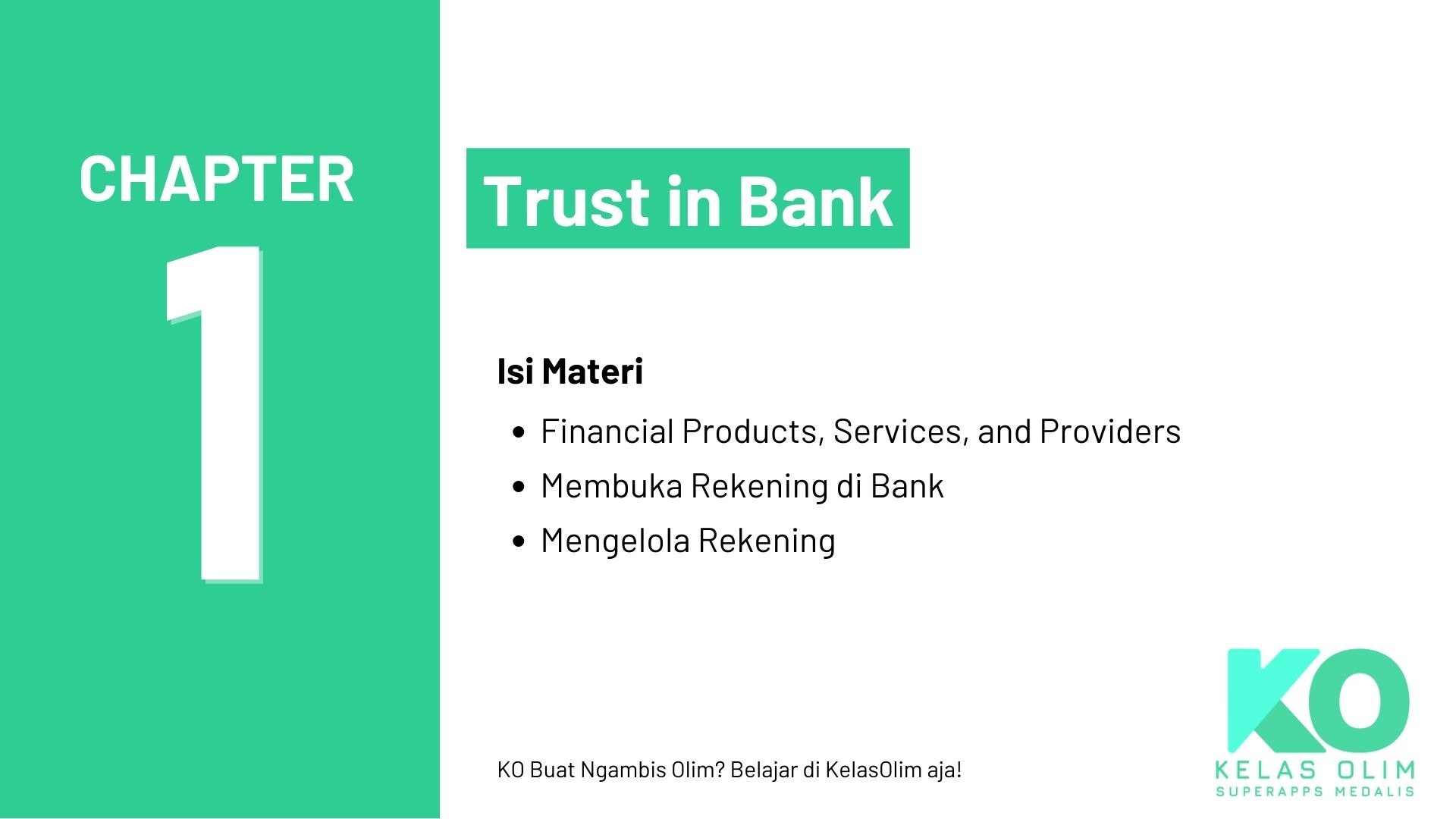 Chapter 1 - Trust in Bank