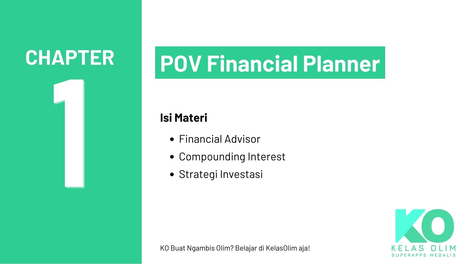 Chapter 1 - POV Financial Planner