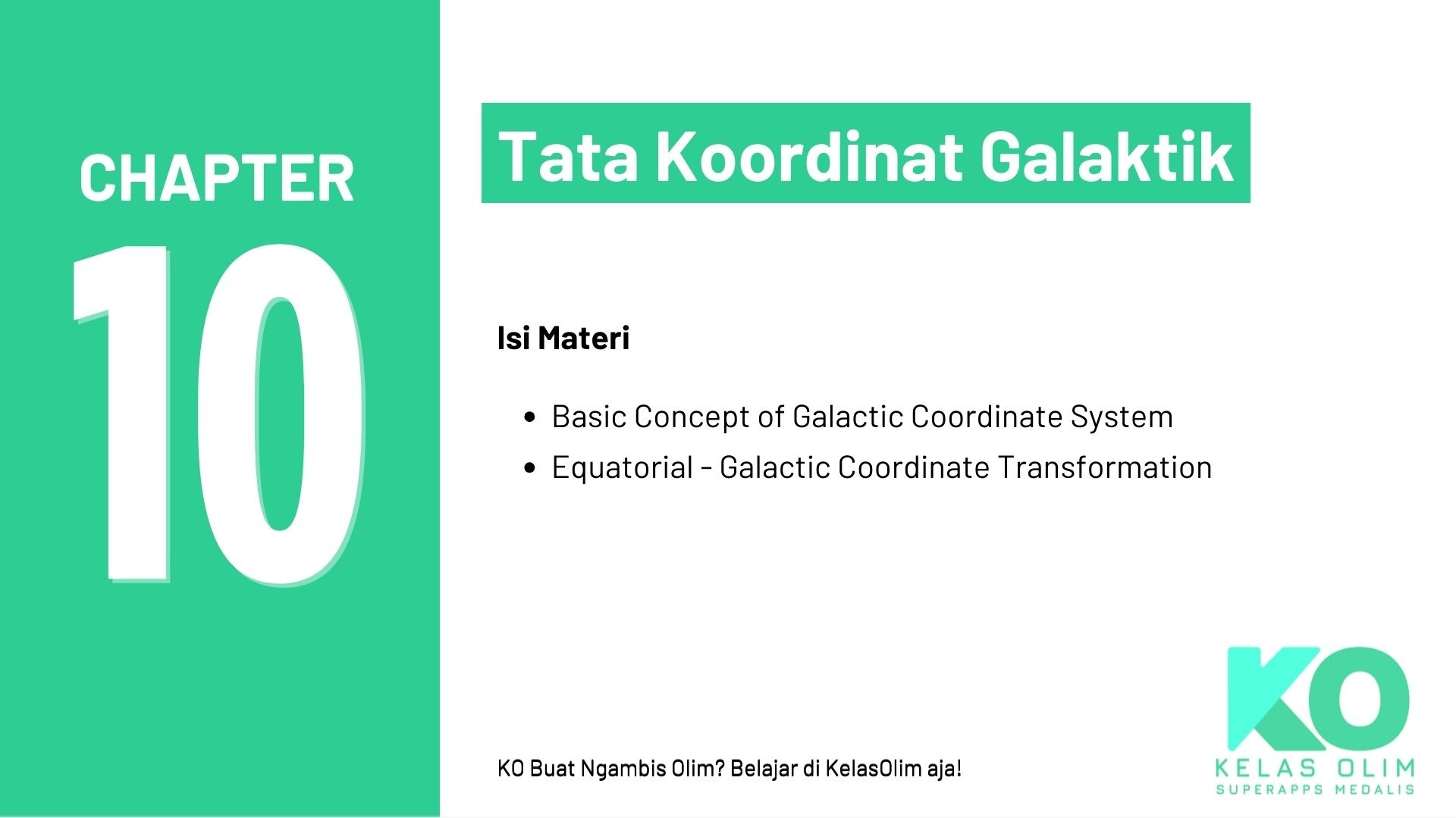 Tata Koordinat Galaktik