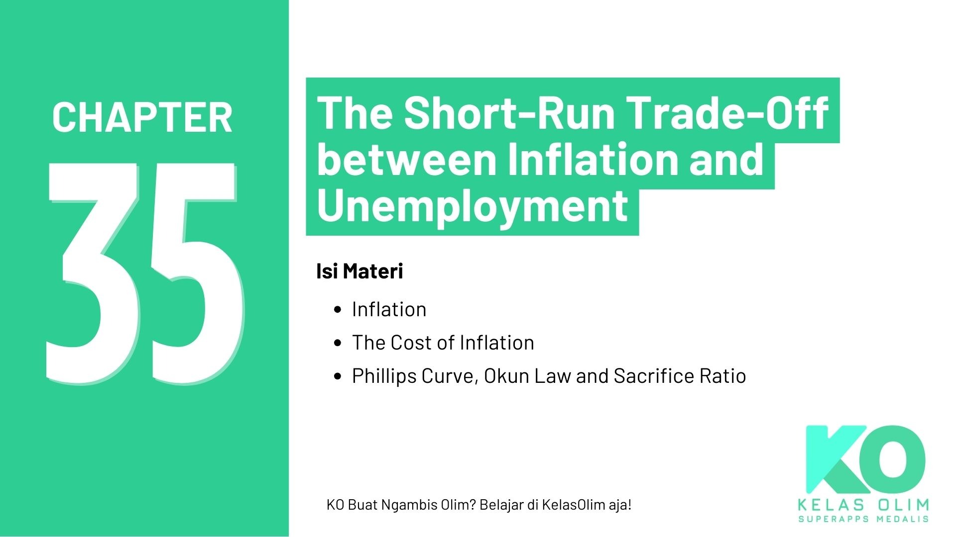 Chapter 35 - The Short-Run Trade-Off between Inflation and Unemployment