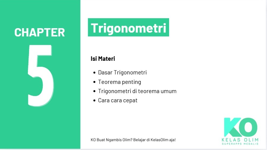 Chapter 5 - Trigonometri