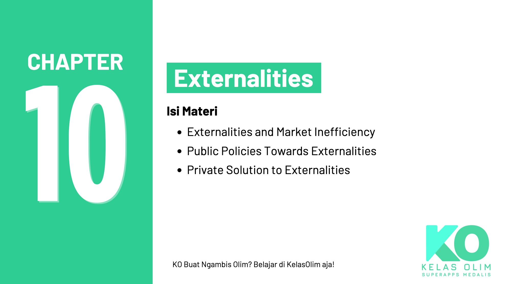 Chapter 10 - Externalities