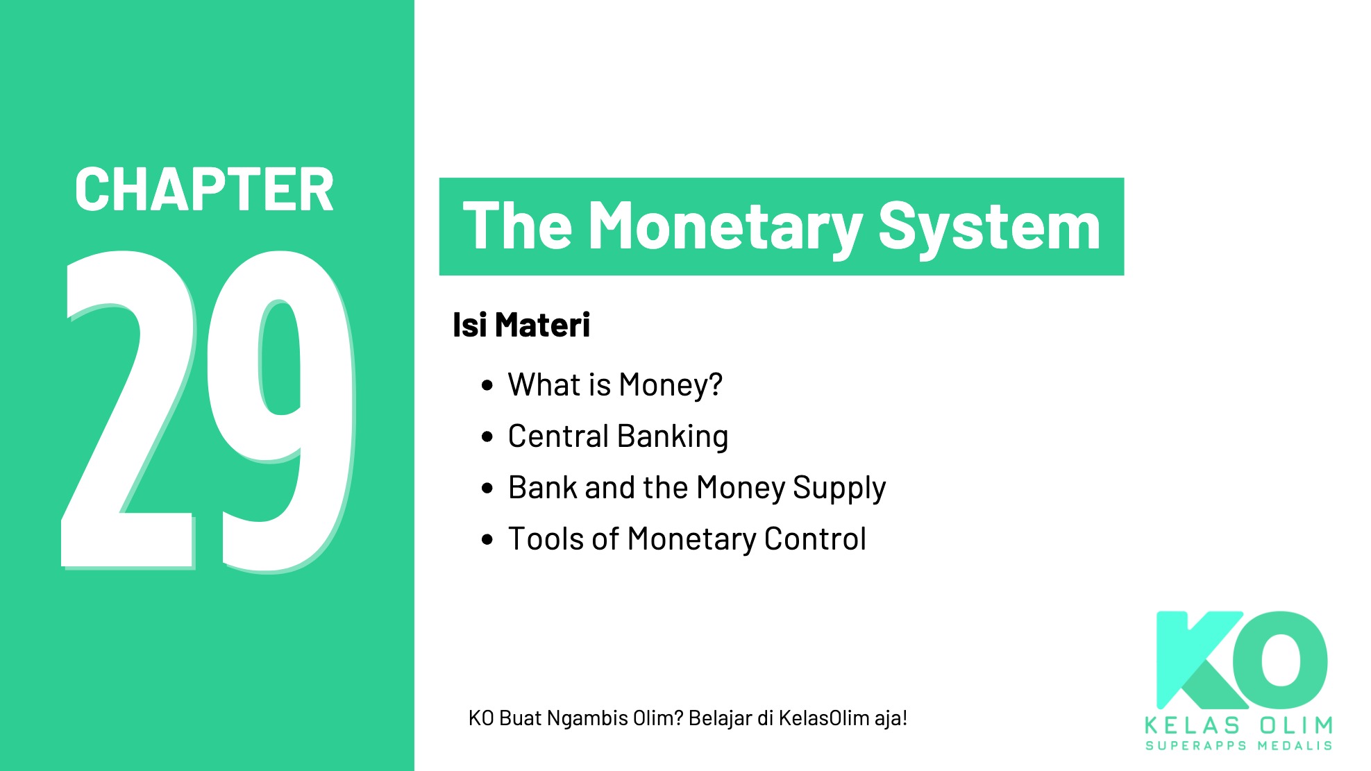 Chapter 29 - The Monetary System