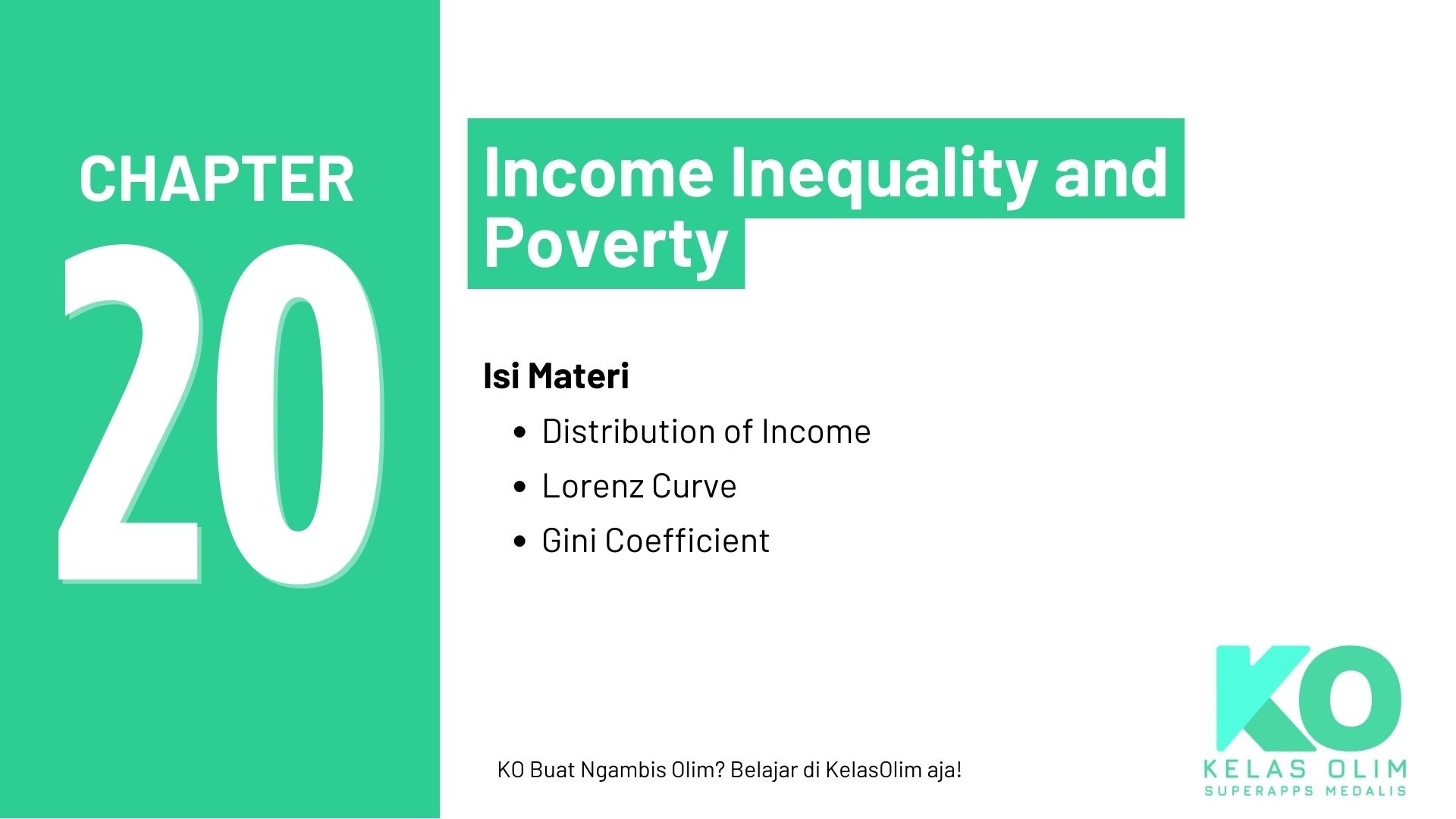 Chapter 20 - Income Inequality and Poverty (Coming Soon)