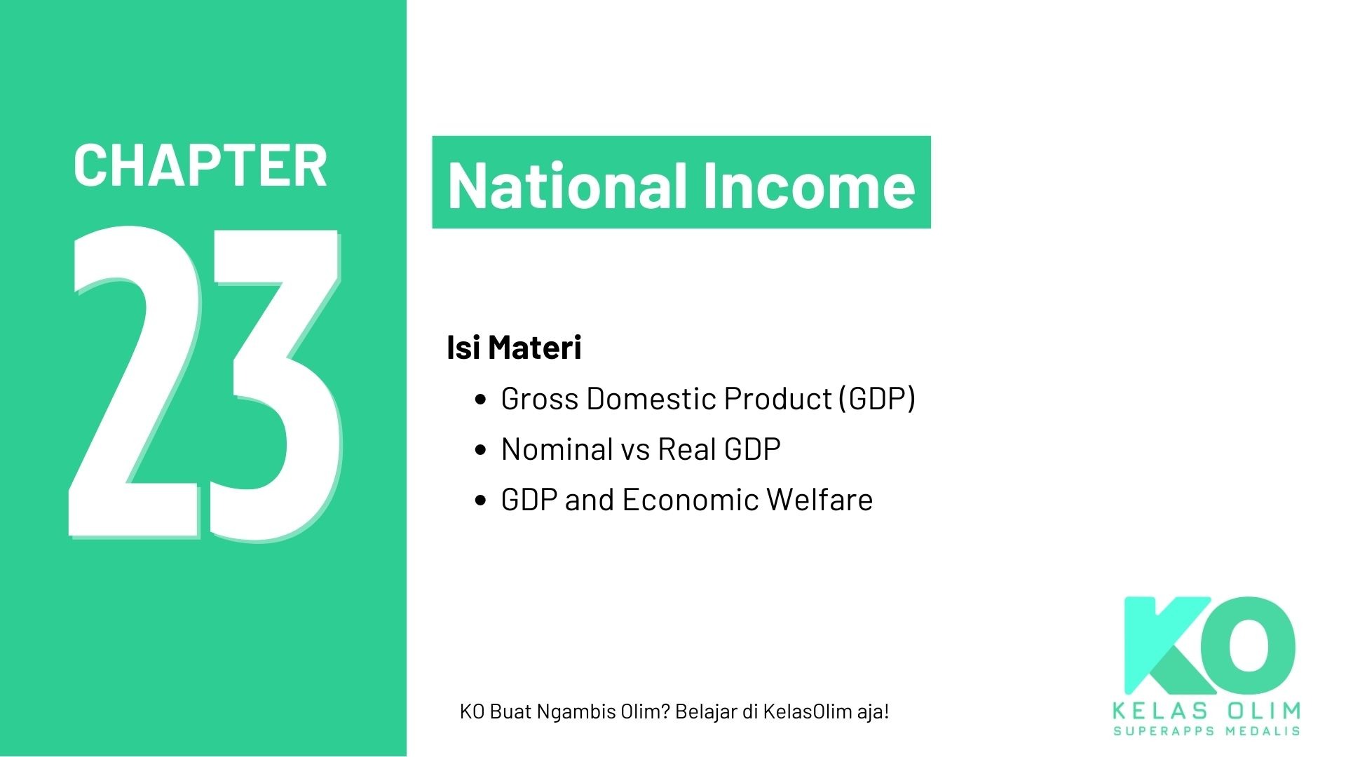 Chapter 23 - National Income (Coming Soon)