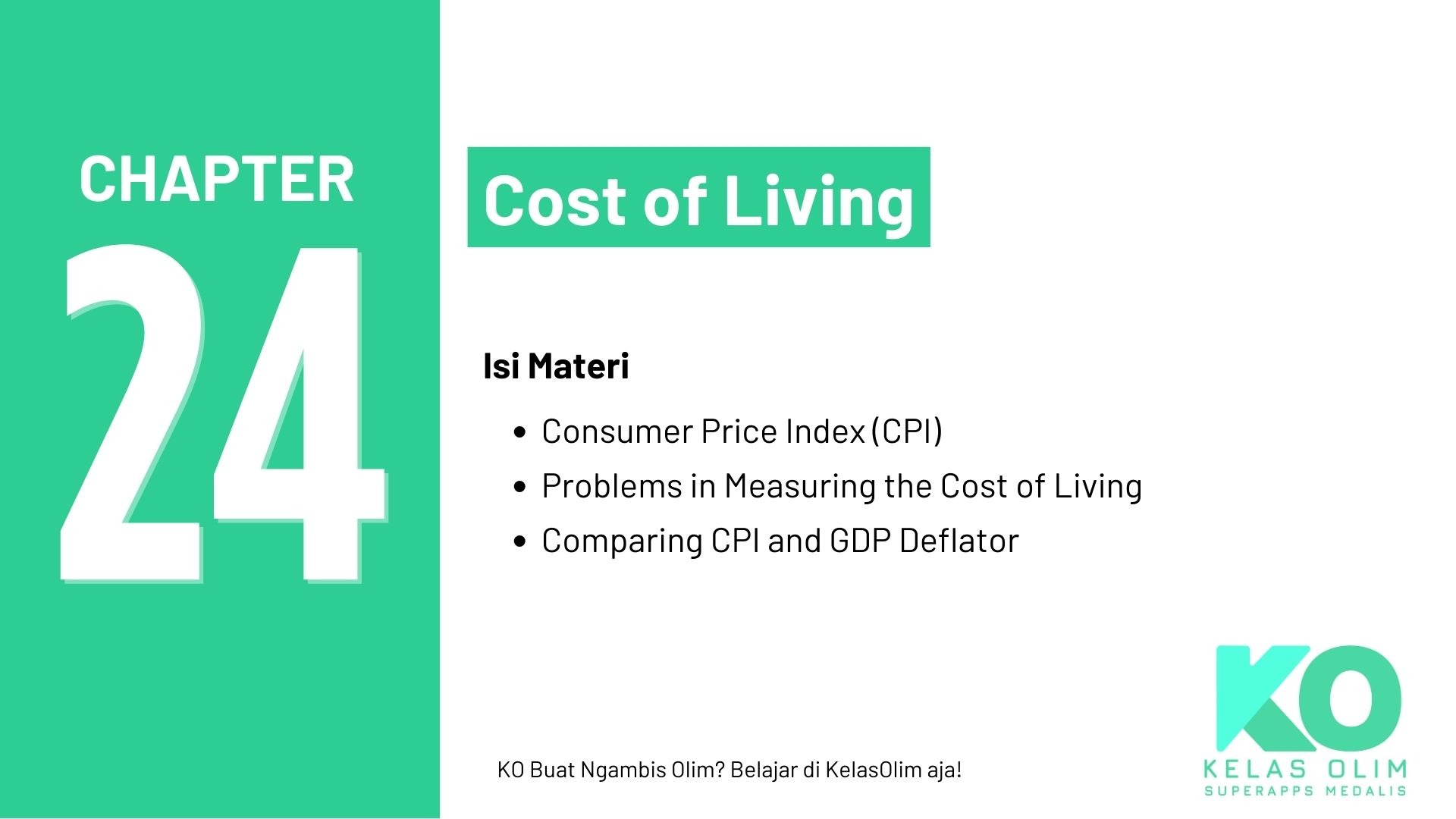 Chapter 24 - Cost of Living (Coming Soon)