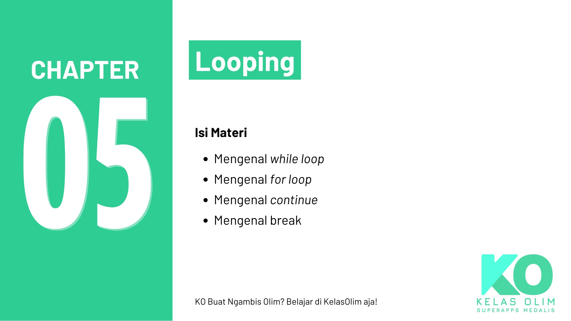 Bab 5: Looping