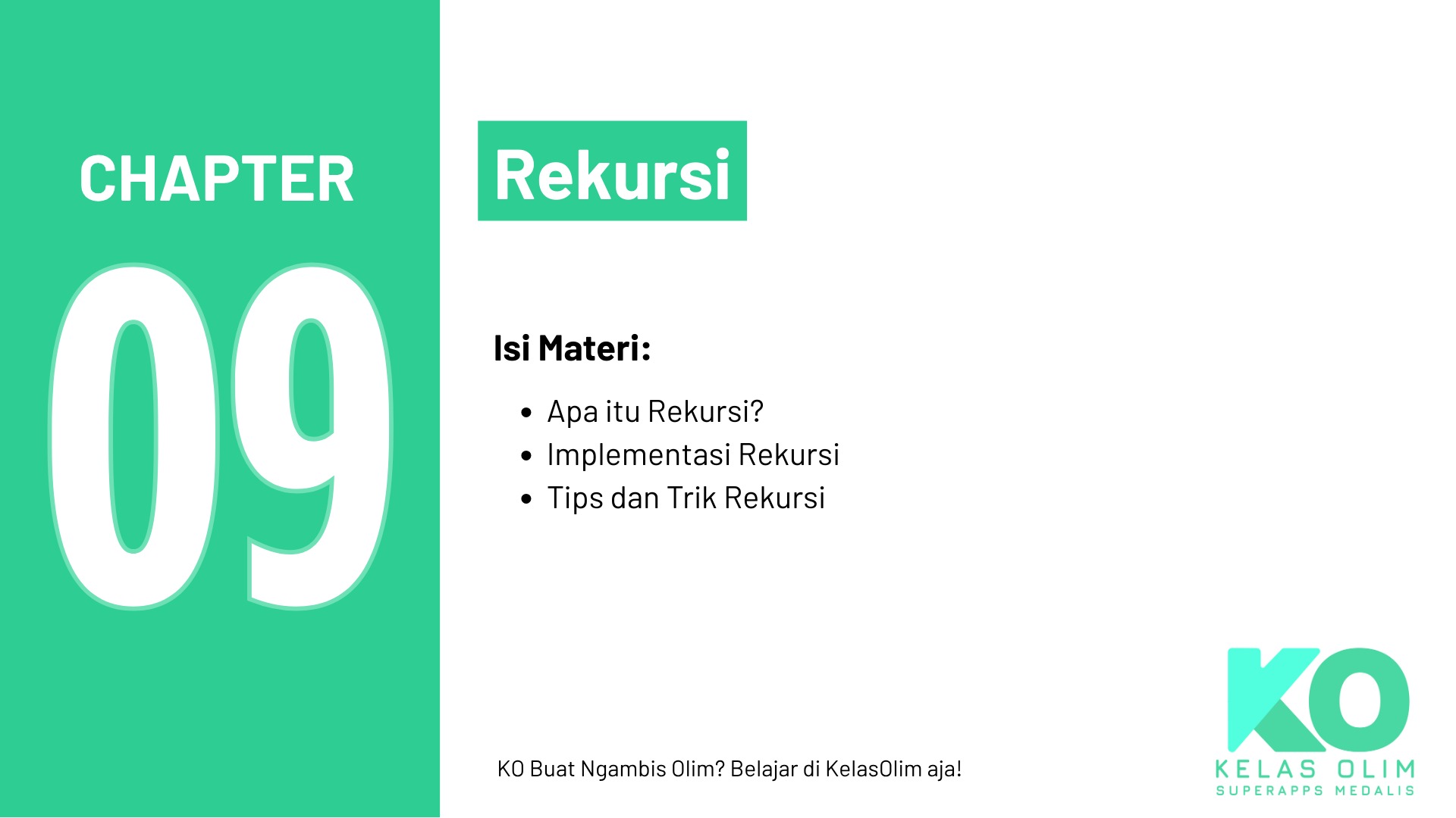Bab 9: Rekursi