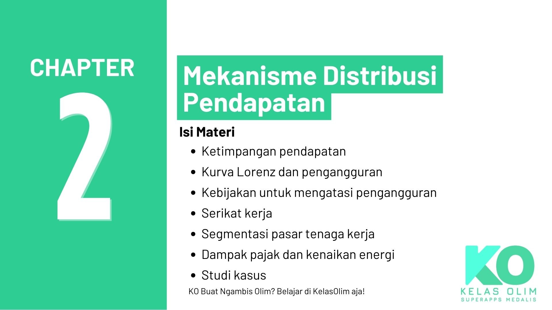 Chapter 2 - Mekanisme Distribusi Pendapatan