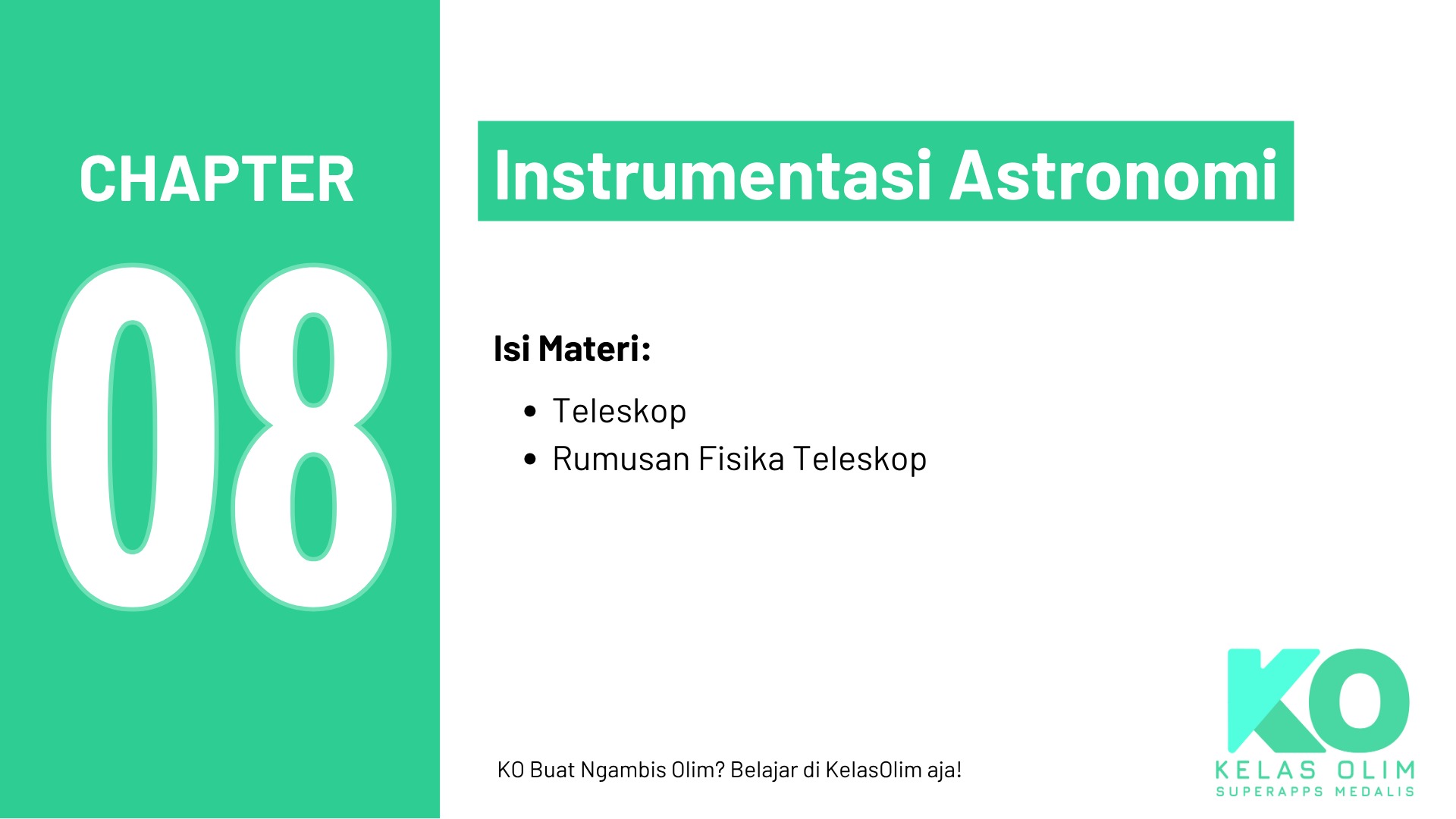 Chapter 8 - Instrumentasi Astronomi