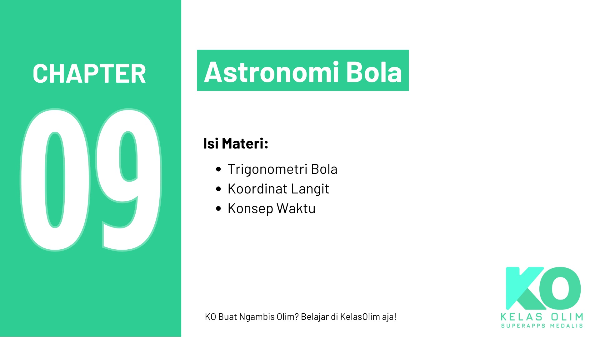 Chapter 9 - Astronomi Bola
