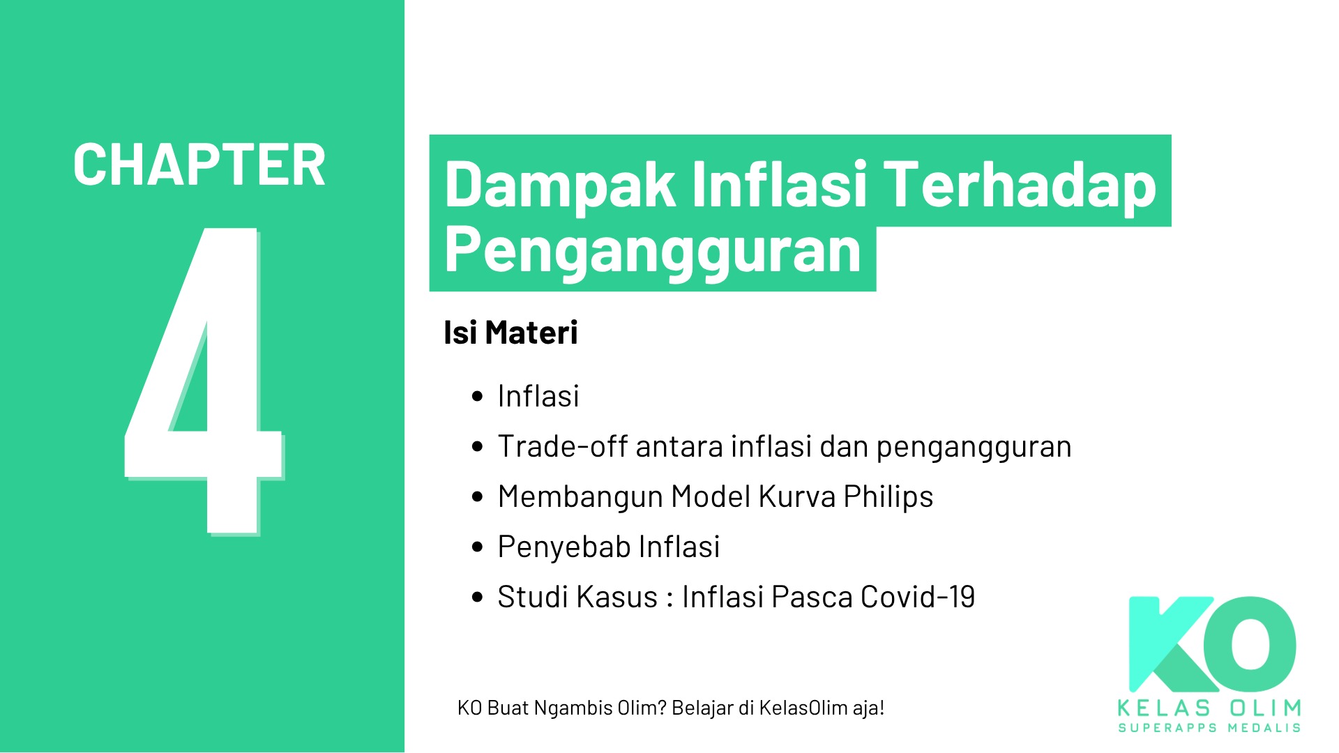 Chapter 4 - Dampak Inflasi terhadap Pengangguran