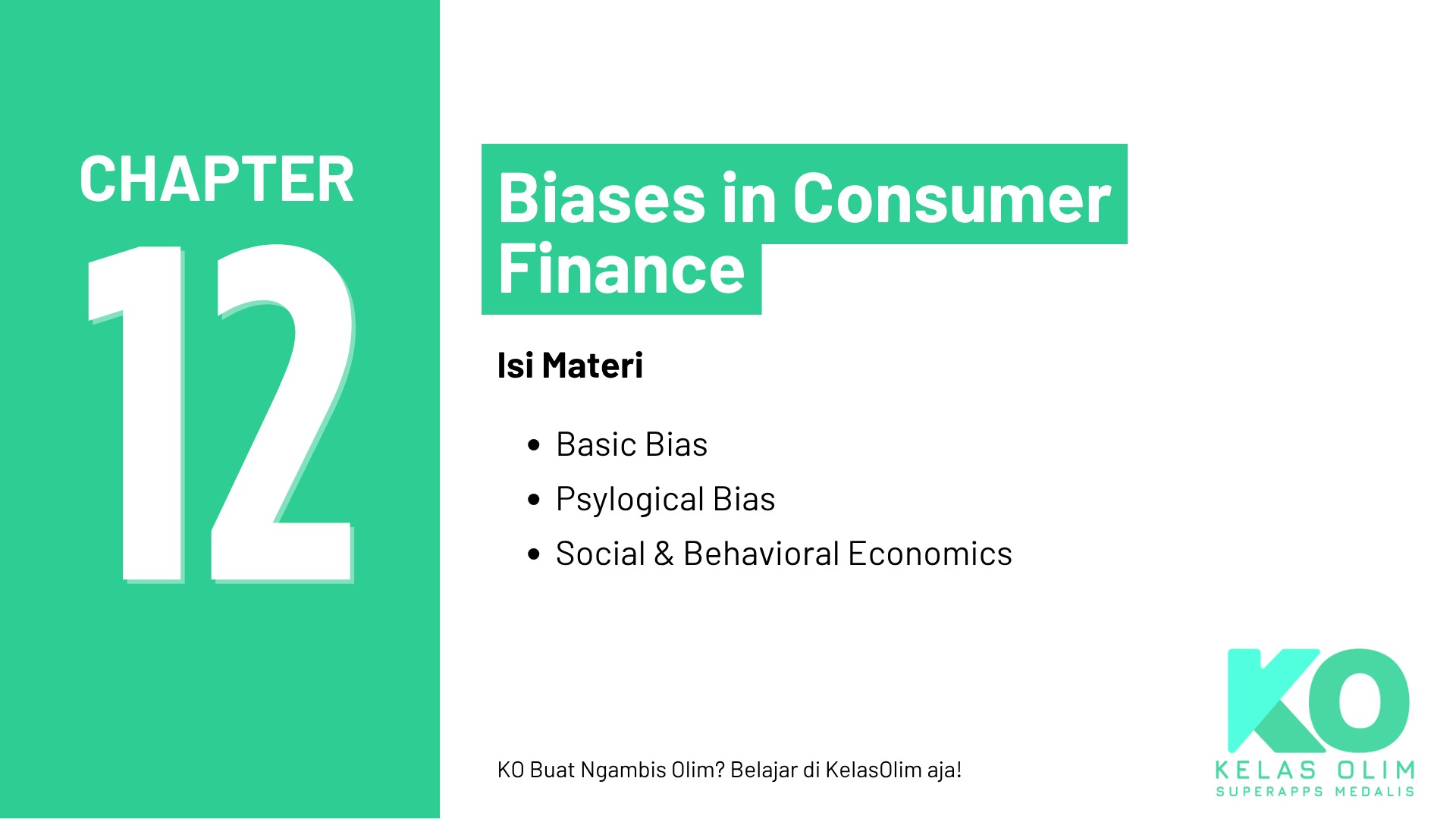 Chapter 12 - Biases In Consumer Finance