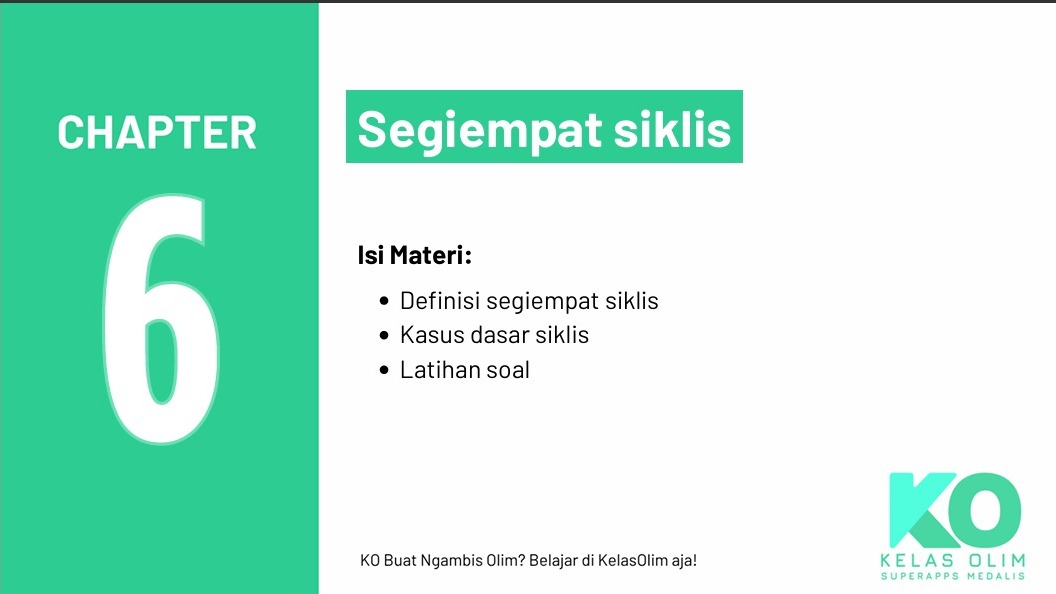 Chapter 6 - Segiempat siklis