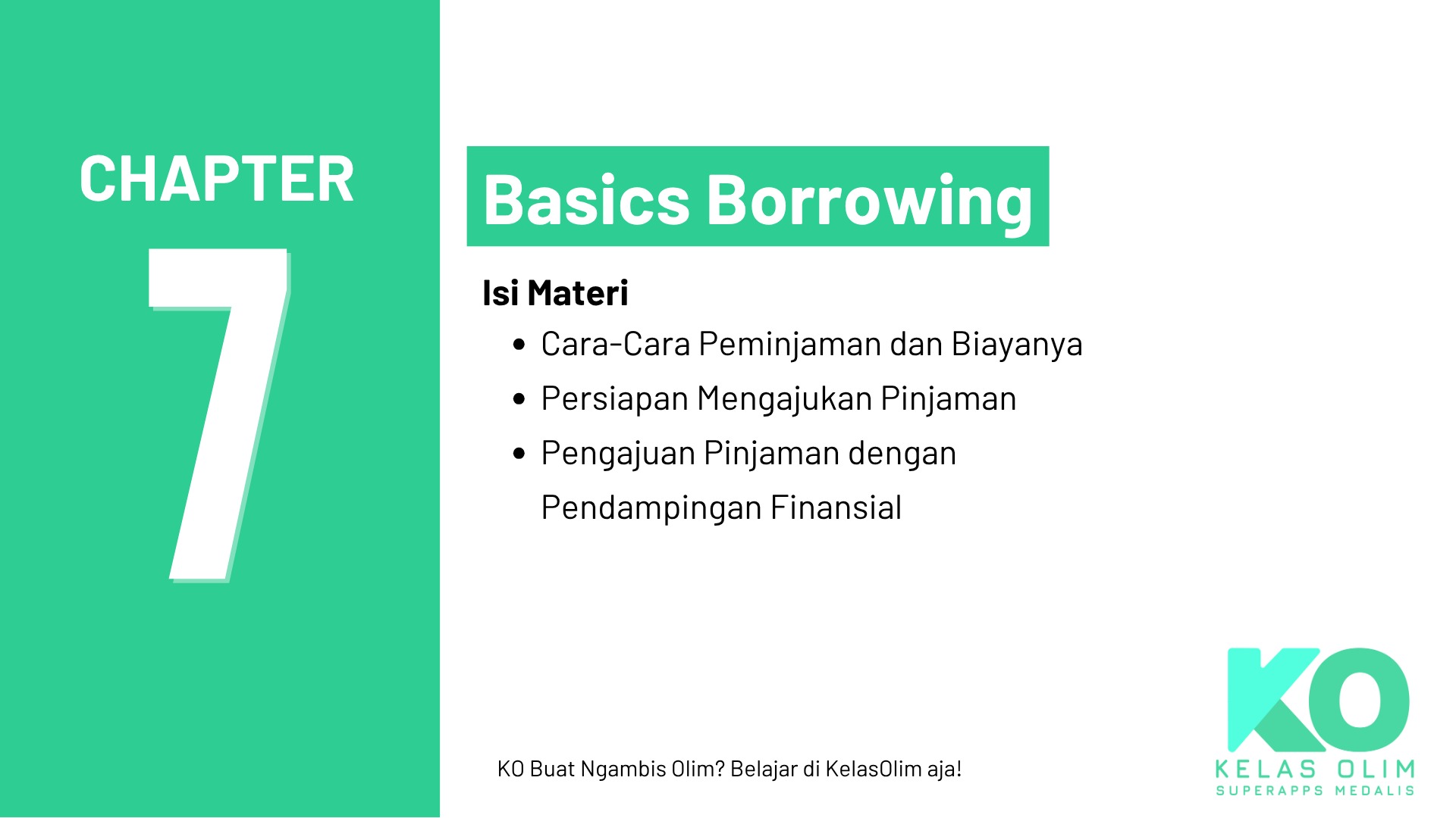 Chapter 7 - Basics Borrowing