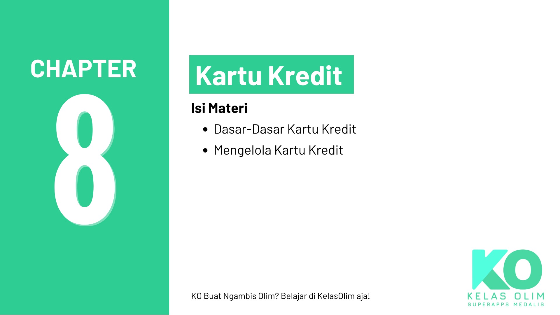 Chapter 8 - Kredit Card