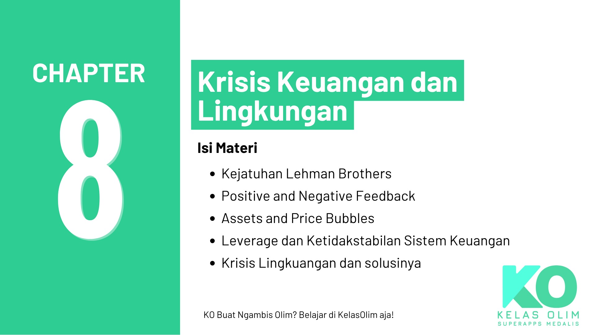 Chapter 8 Macroeconomic - Krisis Keuangan dan Lingkungan