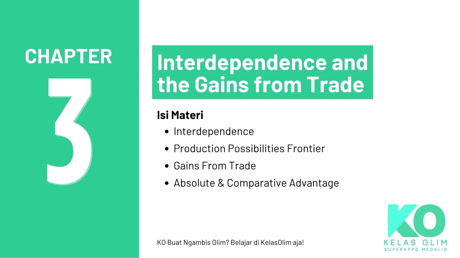 Chapter 3 - Interdependence and Gains from Trade (Coming Soon)