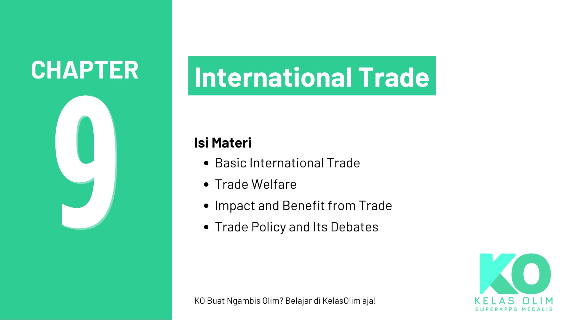 Chapter 9 - International Trade